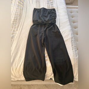 Loft Strapless Black Jumpsuit